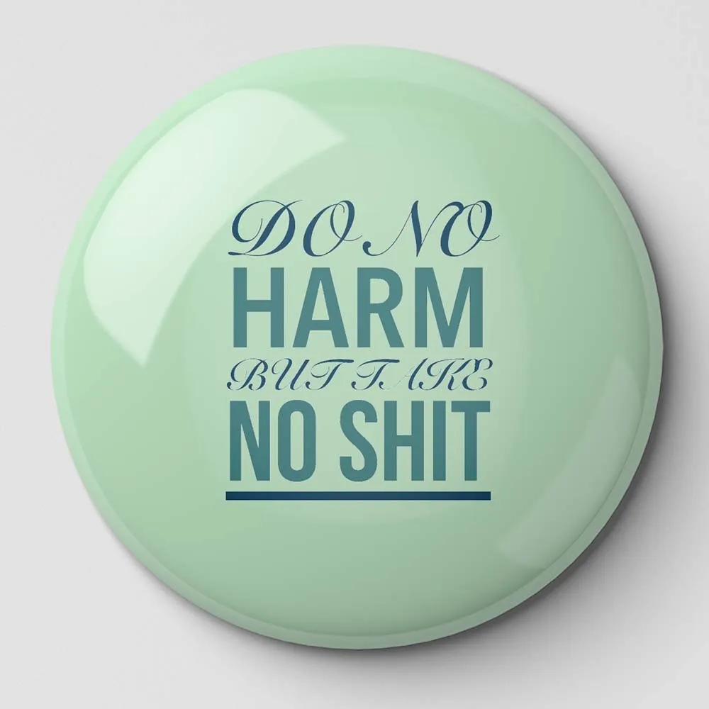 Не повредите но дерьтесь цветочный контур мягкая булавка для пуговиц