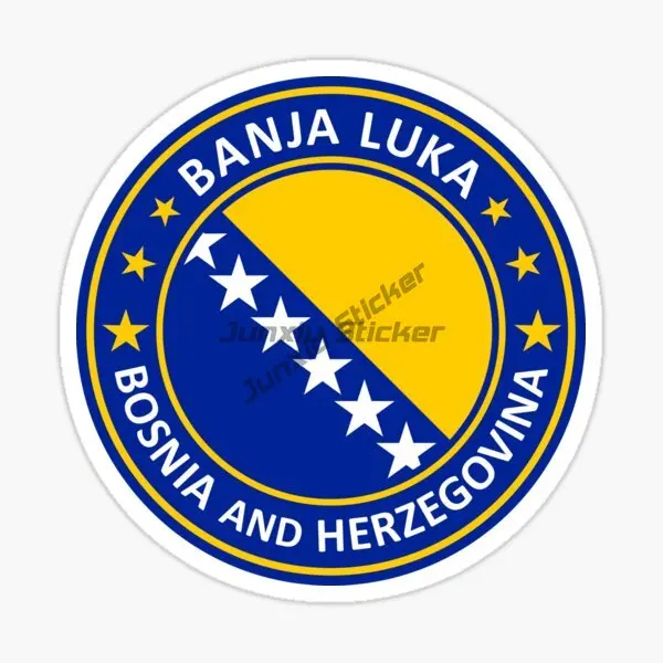 BIH Этикетка с флагом Боснии и Герцеговины наклейка на бампер автомобиля