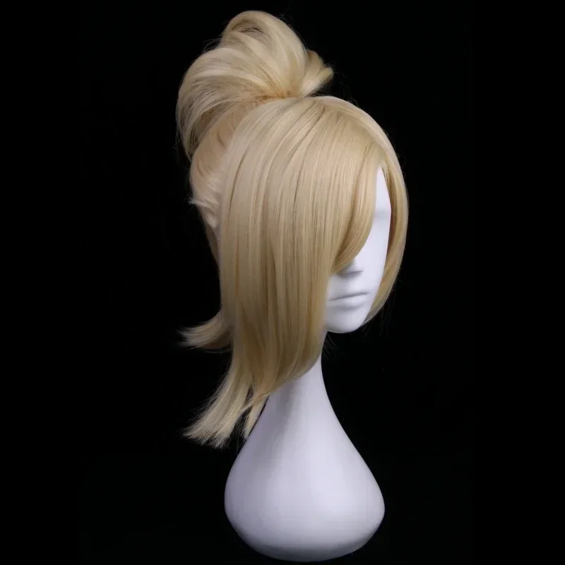 35 см синтетический короткий светлый парик костюм игры OW Overwatch Mercy косплей парики с