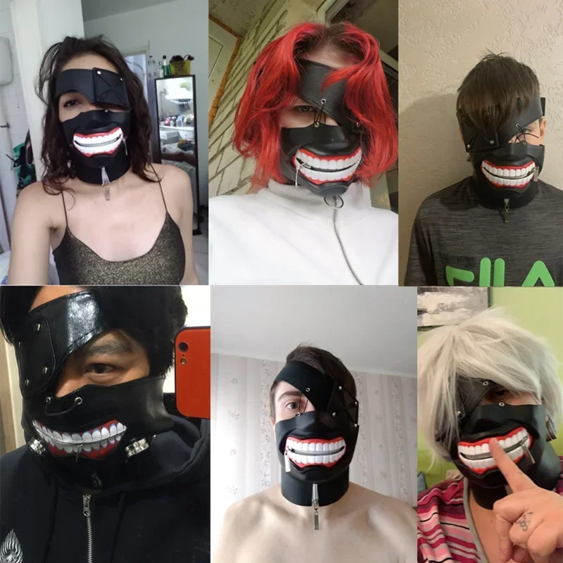 Взрослые аниме Токийский гуль Канеки Кен Косплей Маска/парик Реквизит Детские