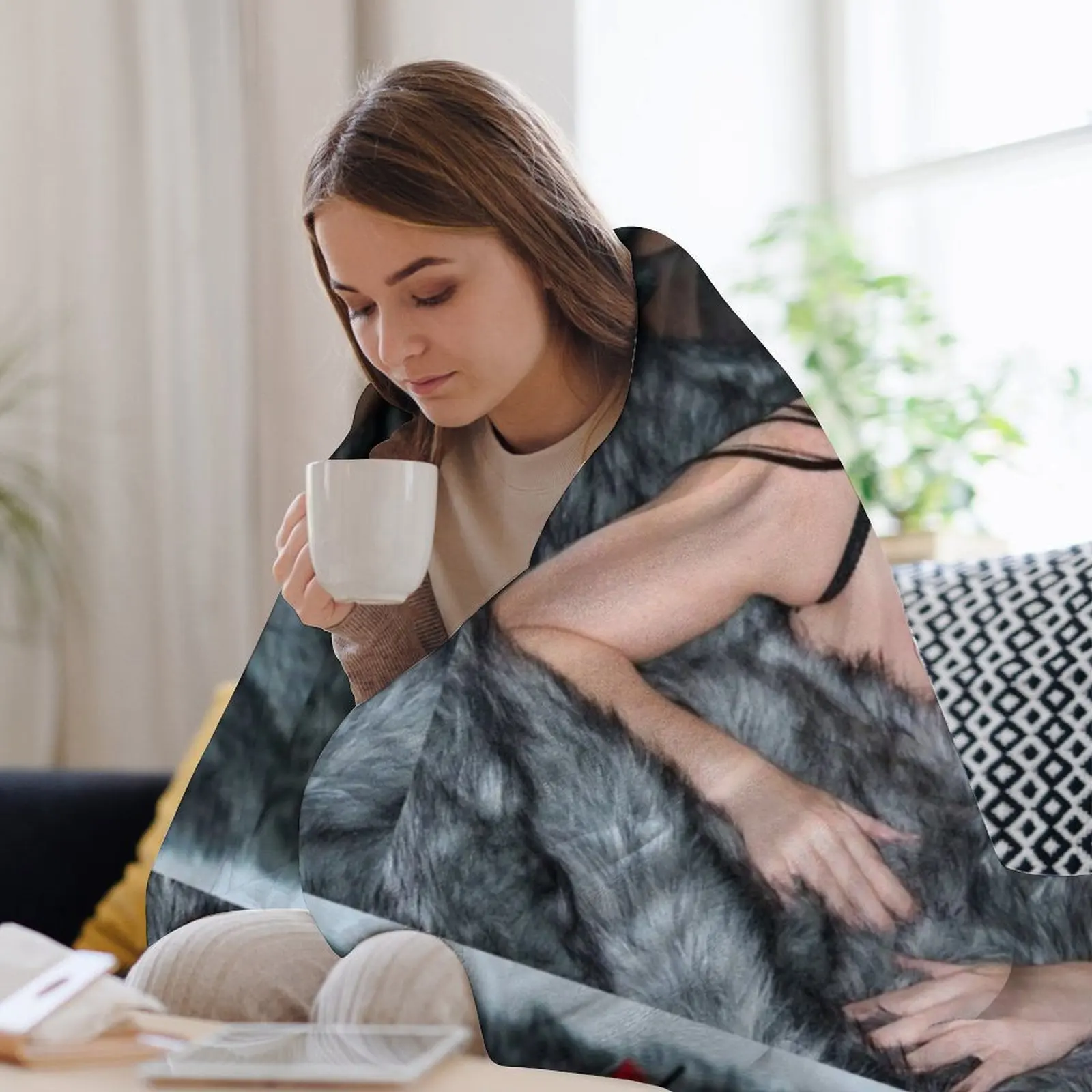 Одеяло Angela White имеет nice ass декоративные одеяла для диванов