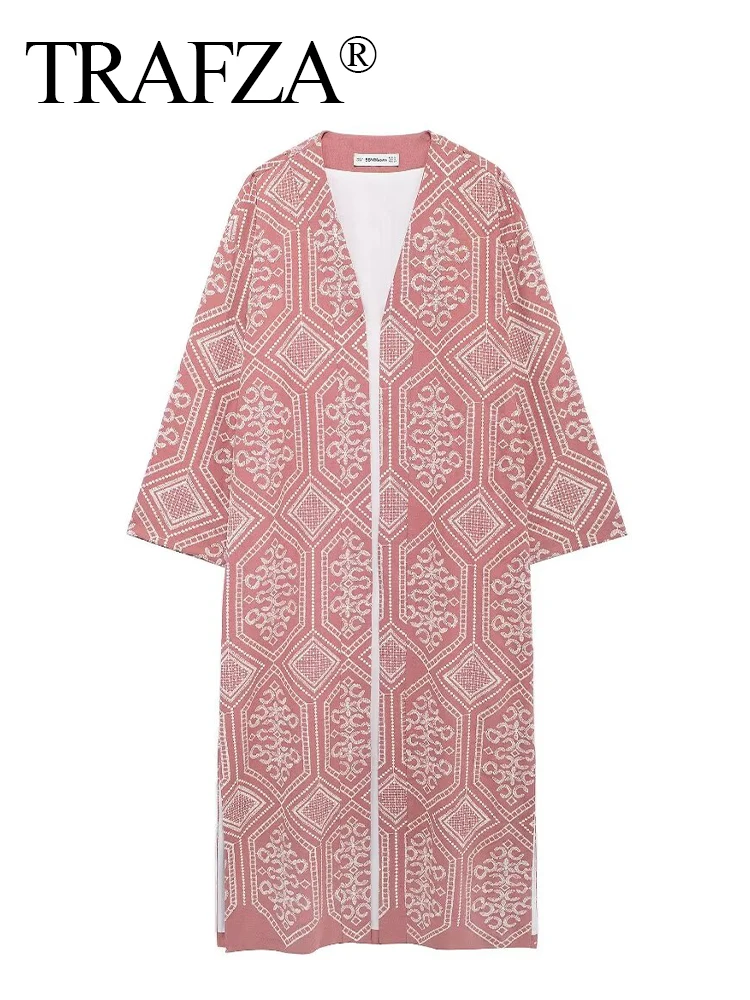 TRAFZA женский модный универсальный комплект из 2 предметов с v-образным вырезом и