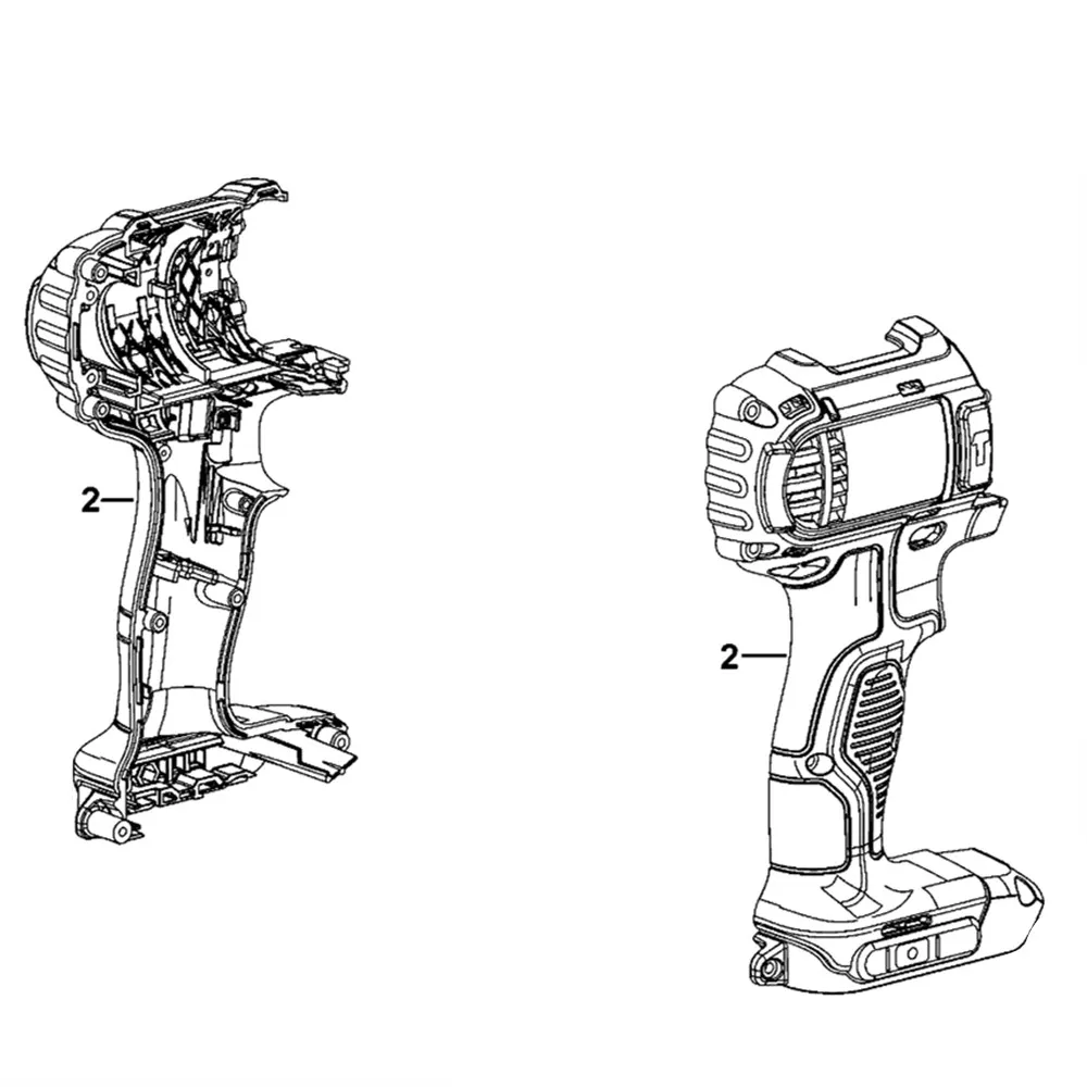 

Набор корпусов для DEWALT N061233 DCD780 DCD780M2 DCD780D2 DCD780B