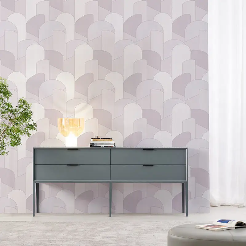 Современная черная серая настенная бумага в Вертикальную Полоску для ТВ