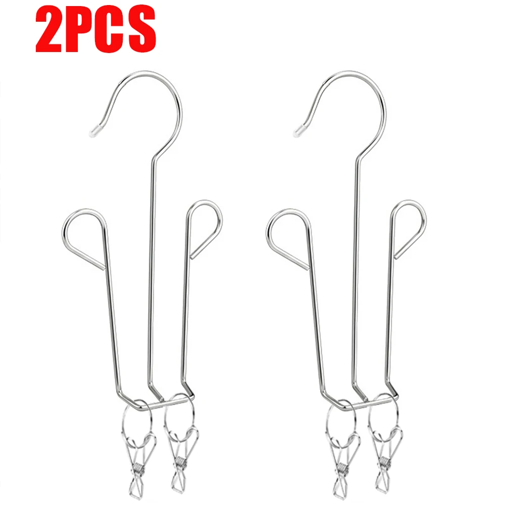 

1/2/5 шт., сушилка для обуви из нержавеющей стали, смелая уличная сушилка для обуви на балконе, крючок, стеллаж для хранения в спальне, вешалка для хранения одежды