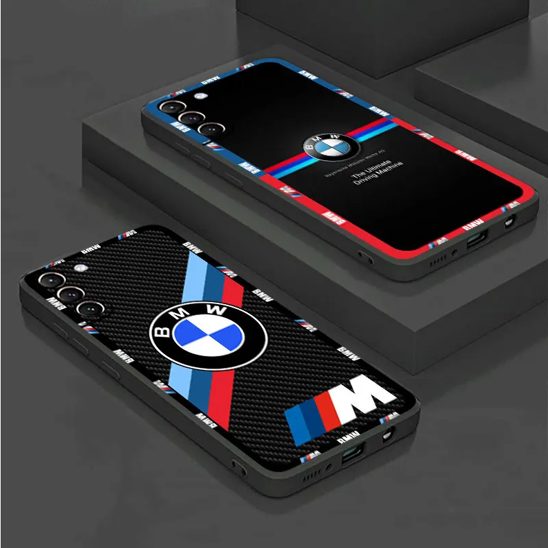 

Red Blue B-Bmw Car Logo Art Soft Silicone Case for Samsung Galaxy S23 S22Ultra S21FE S20 S10Plus S8 S9 Note20 10 Plus 9 8 Cover