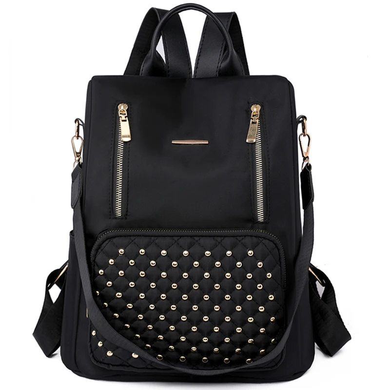 

New Waterproof Oxford Women Backpacks Fashion Casual Doubel Zipper Bag Designer Female Large Capacity Travel Anti theft Backpack