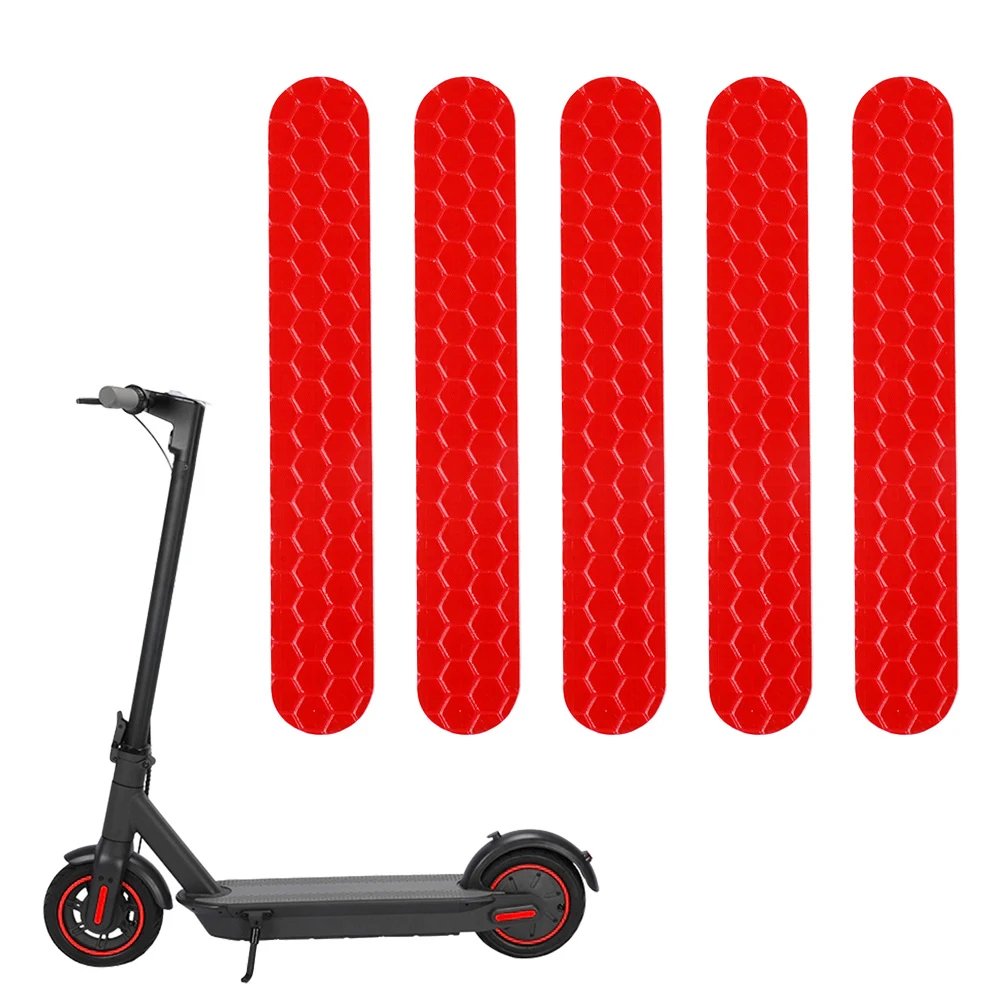 

5pcs 84*15mm Waterproof Reflective Stickers For Ninebot ES1 ES2 ES3 ES4 E22 E25 Electric Scooter Night Riding Reflective Safety