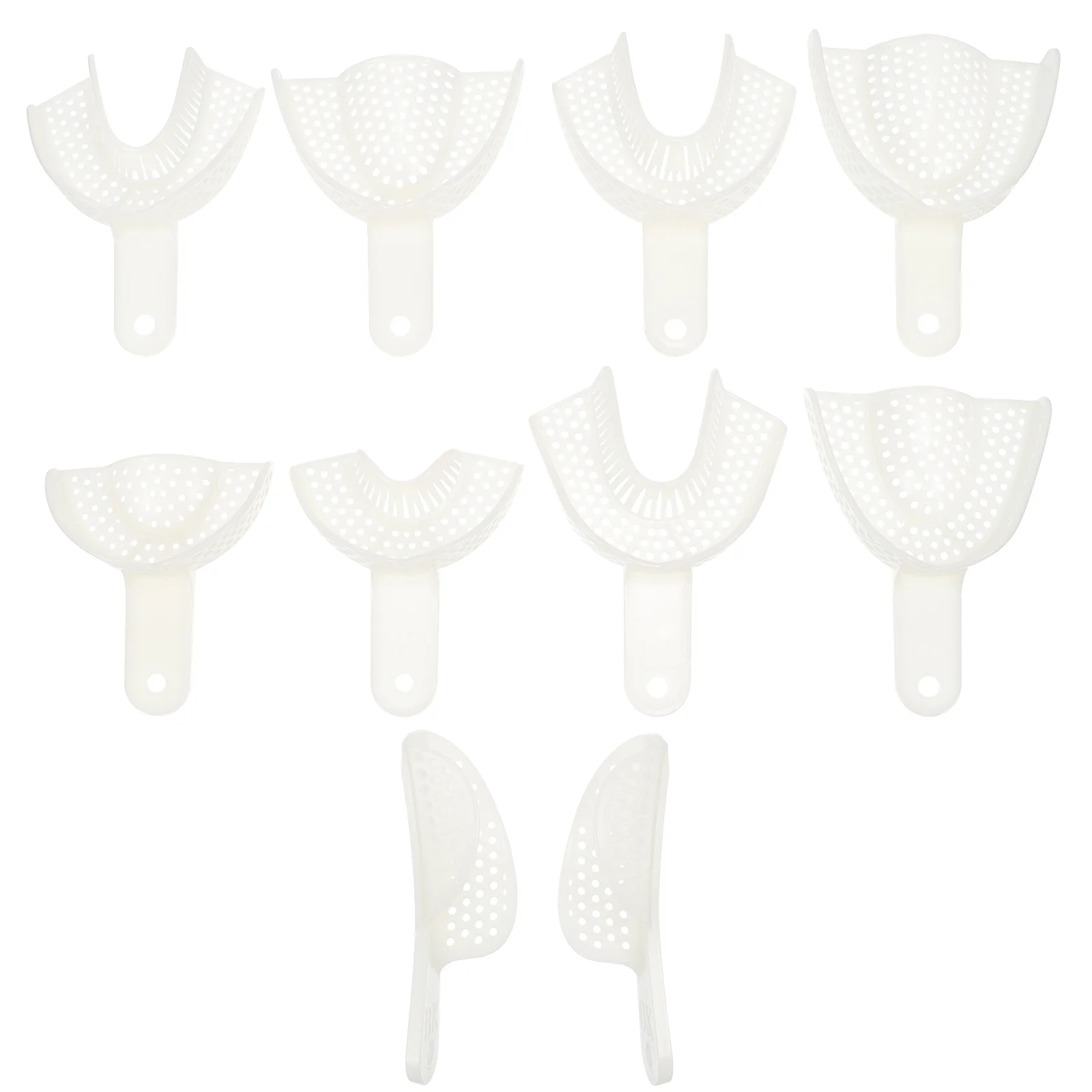 

10pcs Lightweight High Temperature Resistant Teeth Tray Trays for Adults Men