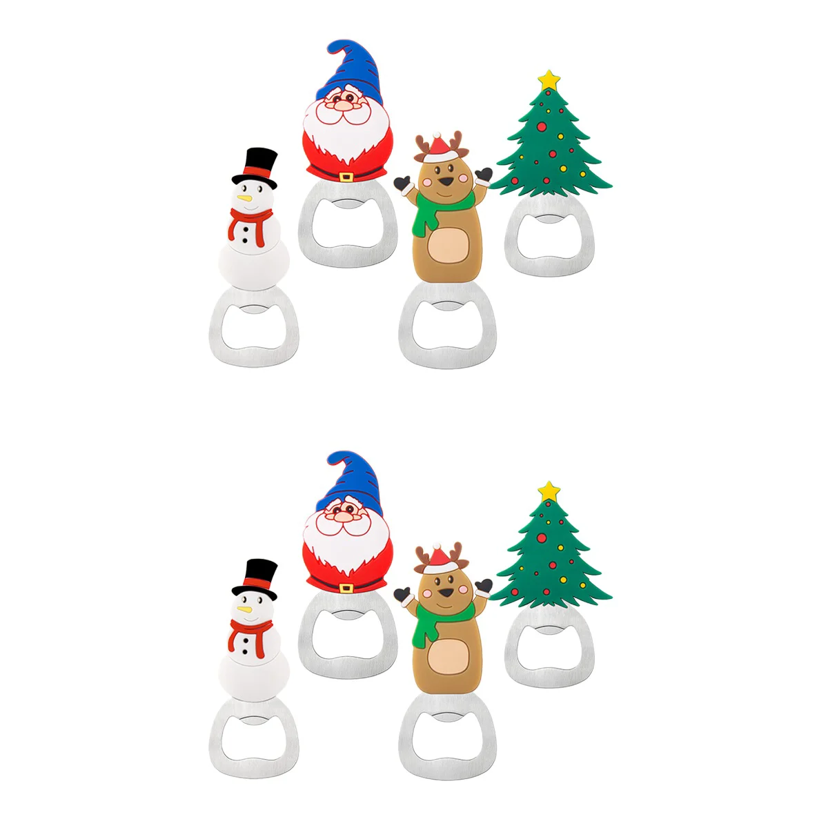 

8 Christmas Party Bottle Openers Decorative Bottle Openers Cartoon Christmas Gifts