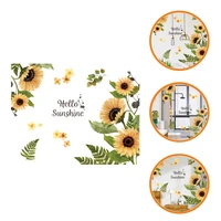 1 sheet bedroom sunflower wallpaper unflower wall decal removable sticker self adhesive wall sticker