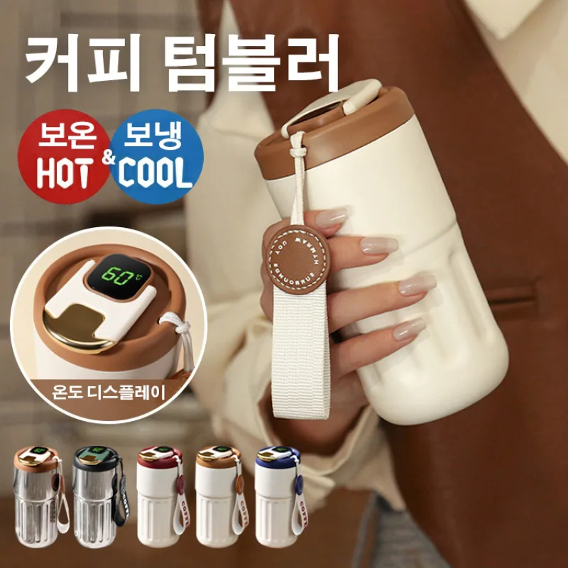 

Portable Coffee Mug Thermostal Cup Stainless Steel Tea Bit