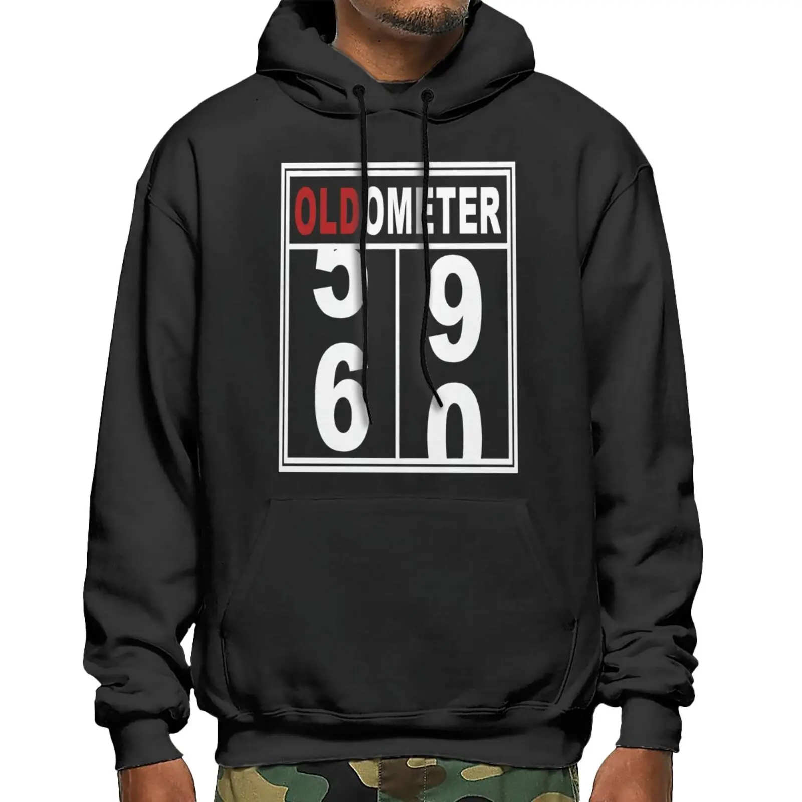 

60Th Birthday Odometer Oldometer 59 60 3623 Hoodie Hoodie Men Streetwear Men Hip Hop Men's Coat Female Sweatshirt Anime Hoodie