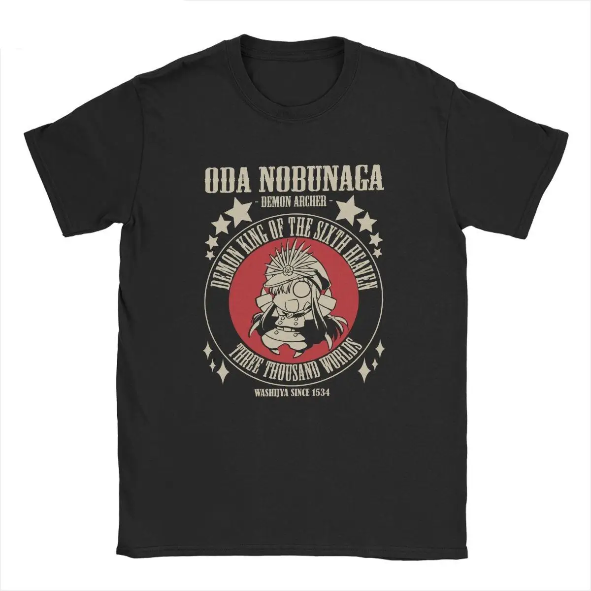 

Oda Nobunaga Demon Archer Fate Grand Order T-Shirts for Men Novelty Cotton Tee Shirt O Neck Short Sleeve T Shirt Printed Clothes