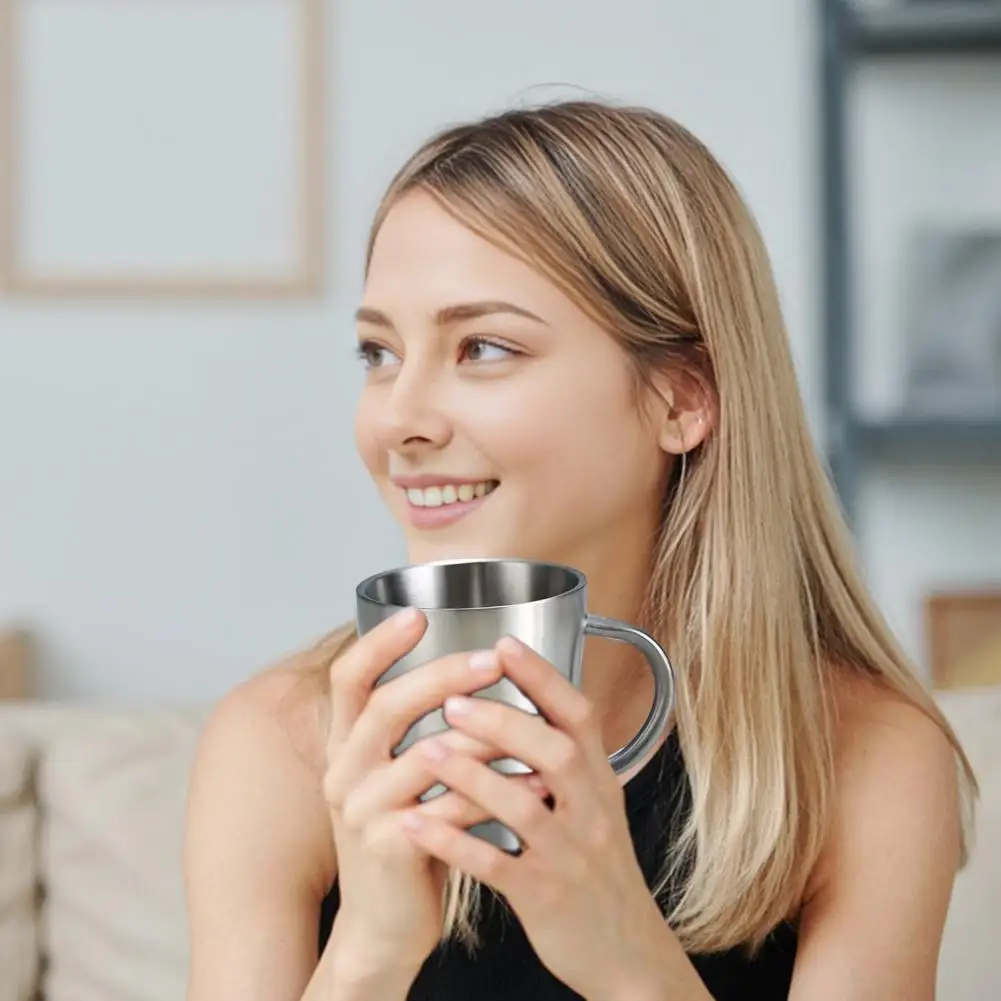 Чашка для чая из нержавеющей стали кофейная кружка в форме сердца элегантная