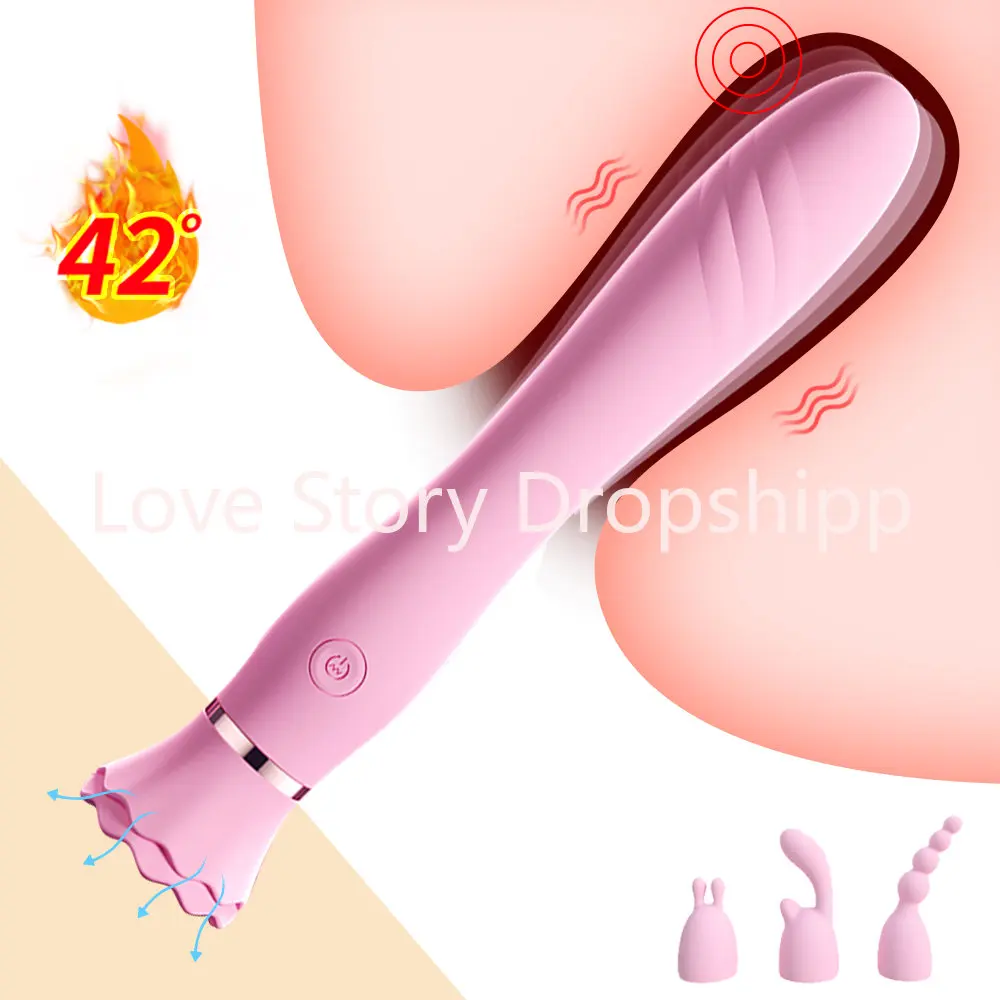 Detachable Suction Cup Removable Sucker G-spot 10 Vibration Dual Motors Massager Realistic Penis Vibrator Girl Sex Toys Women
