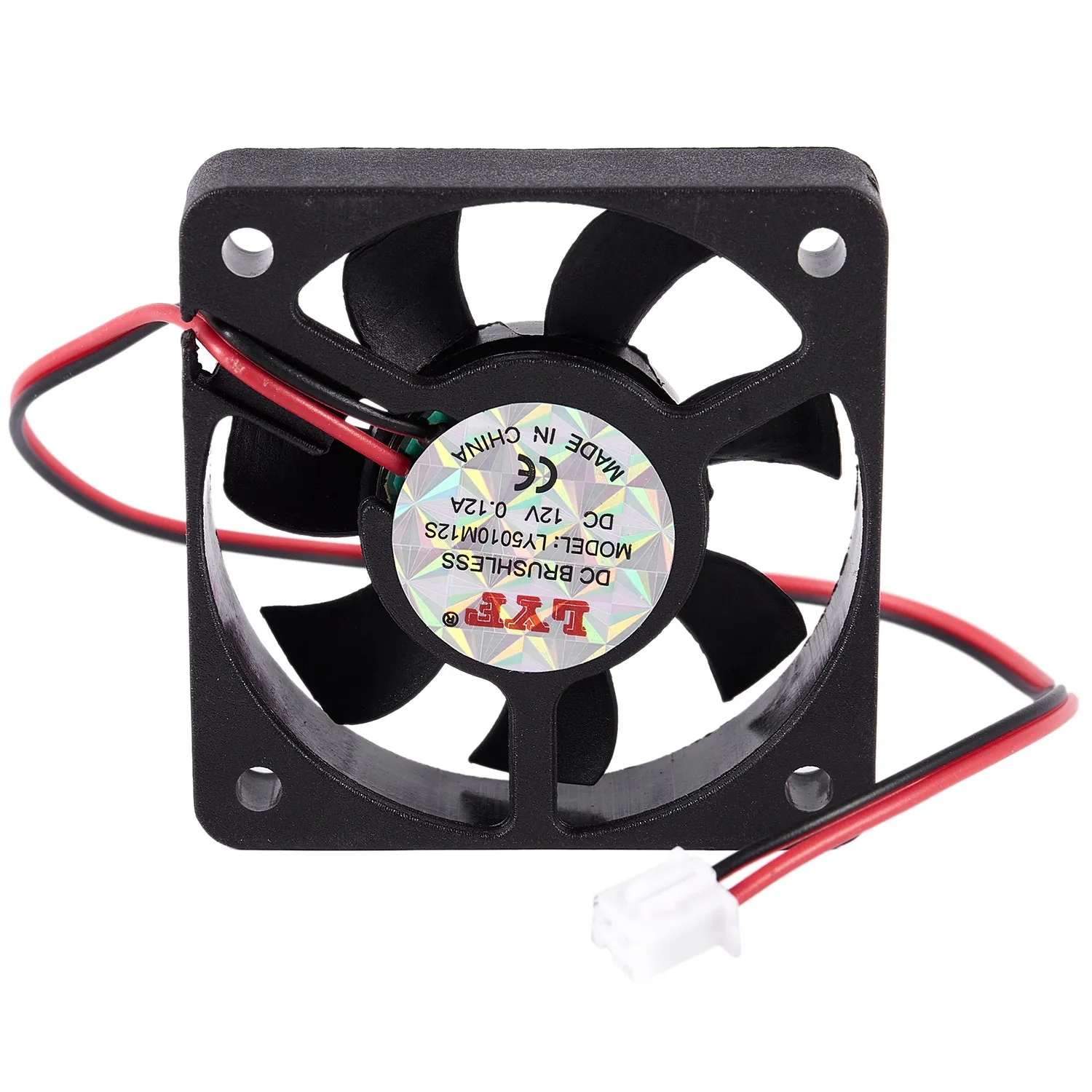 

50mm 12V 2Pin 4000RPM Sleeve Bearing PC Case CPU Cooler Cooling Fan