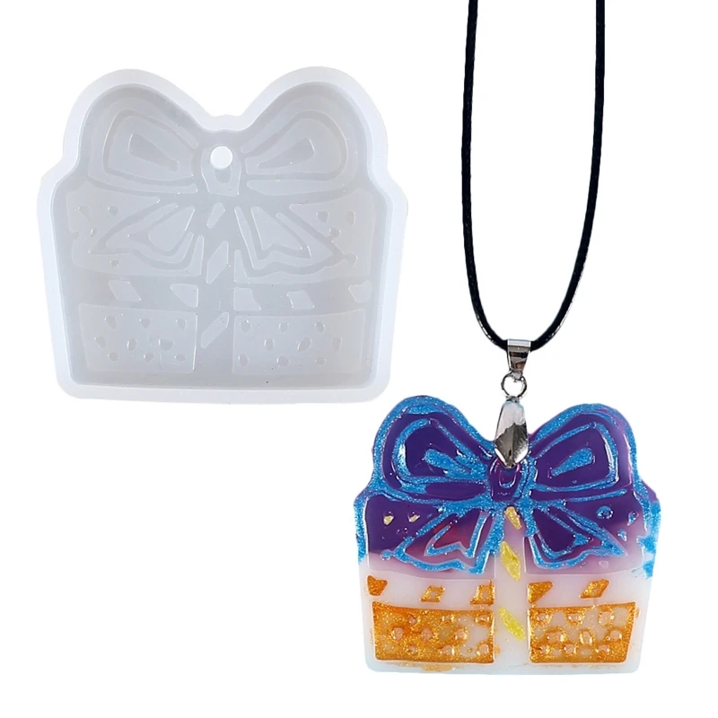 

Xmas Pendant Silicone Mold with Hole Christmas Tree Hanging Decoration Mould