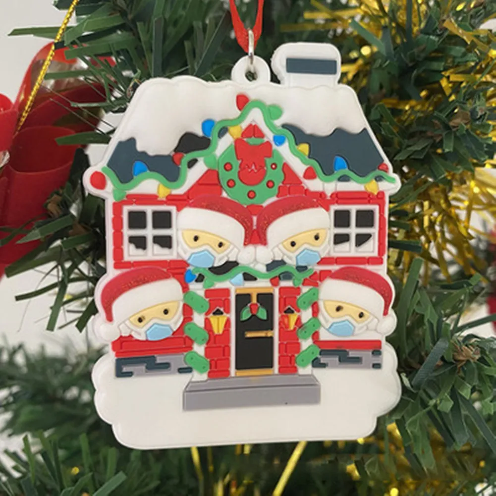 

1 шт. Персонализированная подвеска на рождественскую елку, украшение для дома, украшение для семьи оленей на 2-6 человек, Рождество 2021