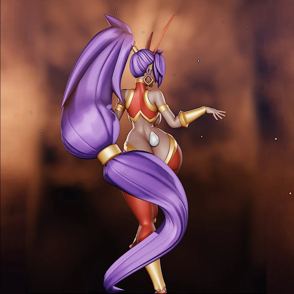 Модель 3d печати 1/24 набор красивых девушек зайчик Shantae модельная фигурка из смолы