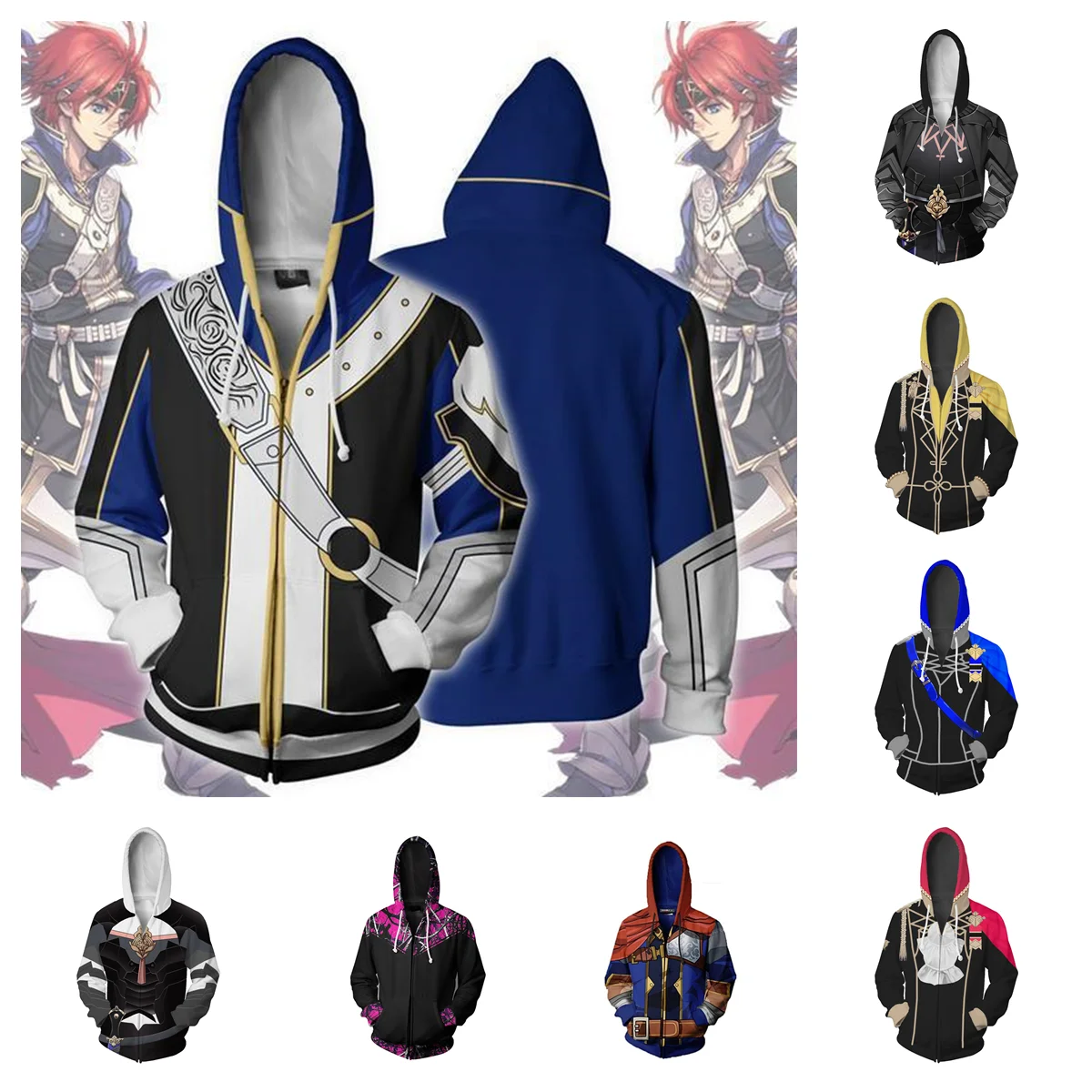 Толстовки с капюшоном Game Fire Emblem ThreeHouses Shez Sothis одежда для косплея Edelgard Von Fresberg