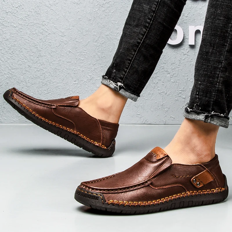 

Comfortable Moccasins Men's Casual Shoes Handmade Mens Style Shoes Breathable Mens Loafers shoes S8800-S8818 Morliron