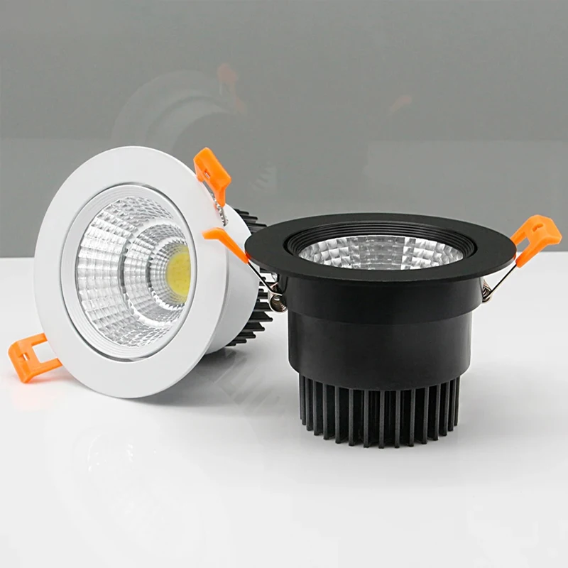 

LED Downlight Recessed Ceiling Lamp 5W 9W 15W COB Downlight Ceiling Lamps AC85V-265V Spot Light For Home Illumination Decor