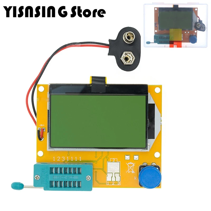 LCR-T4 T3 12846 ЖК-дисплей ATMEGA328 цифровой тестер транзисторов измеритель подсветки диод