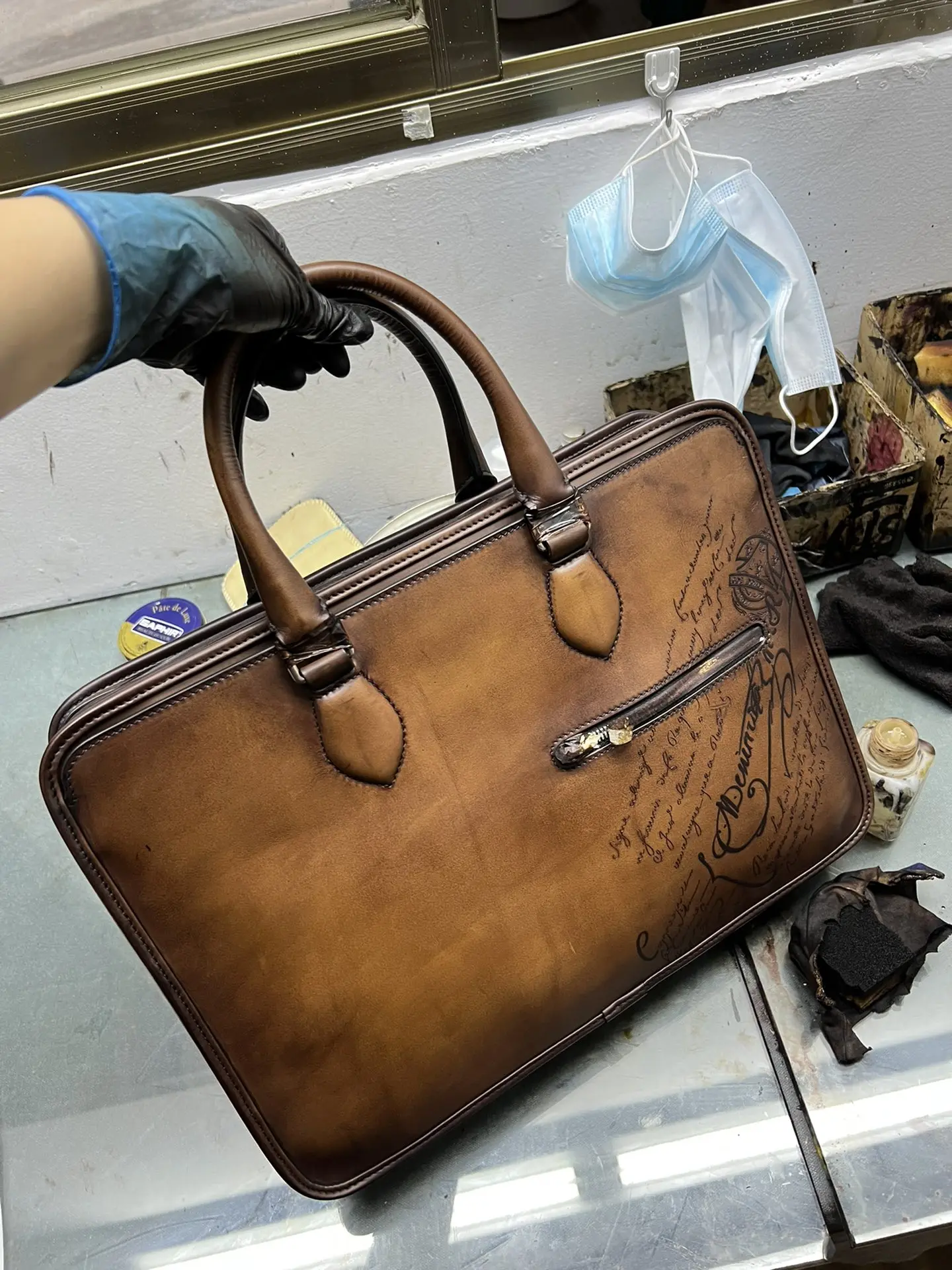 Briefcases Men Handbags Luxury Retro Leather Briefcases Business Bag Men