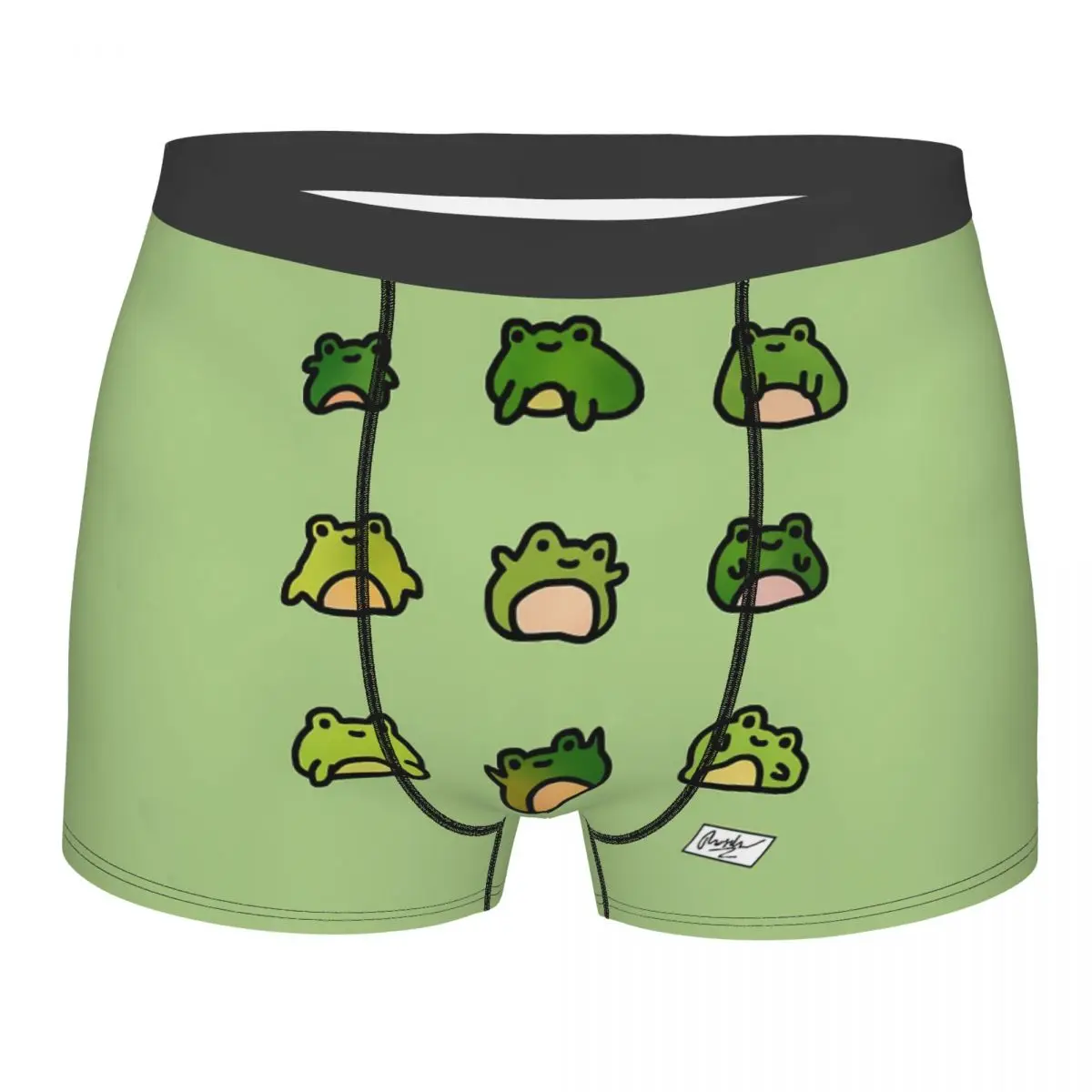 

Art Frogs Doodle Underpants Breathbale Panties Man Underwear Comfortable Shorts Boxer Briefs