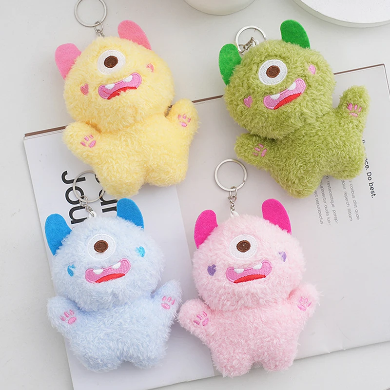 

Cartoon Animal Plush Monster Toy Pendant Keychain Backpack Car Keyring Decoration Gift