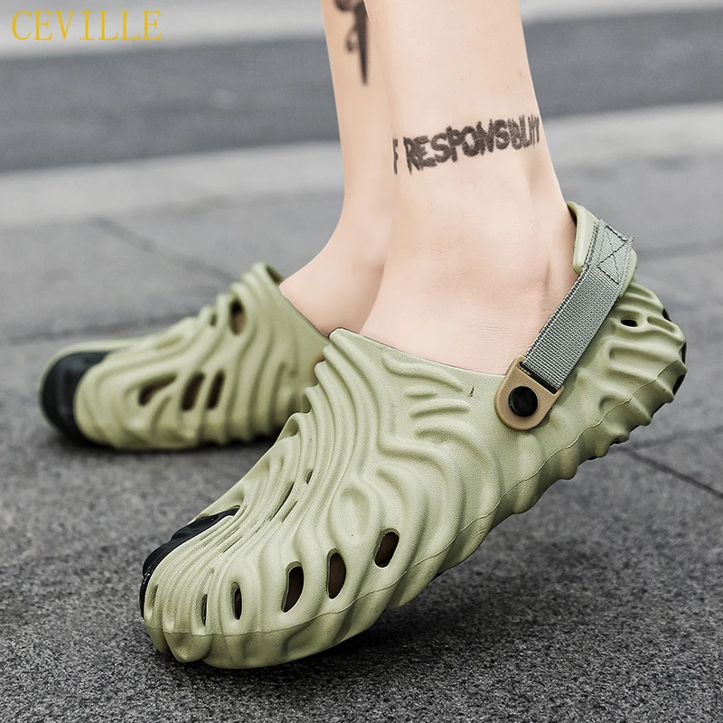 Mens Sandals Summer 2022 New Fashion Platform Clogs Men's Casual Sandals EVA Large Size Summer Beach Mens Sneaker Womens Sandals