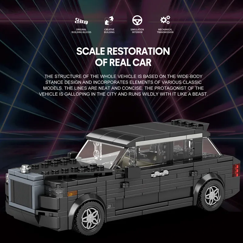 480 шт. Детский конструктор скоростной гоночный автомобиль