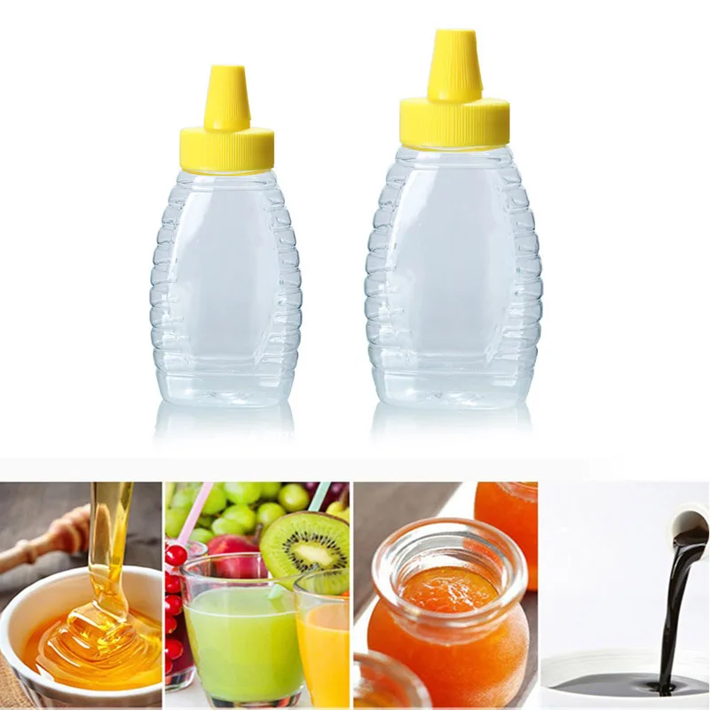 

Прозрачная утолщенная пластиковая бутылка для меда, 180/340 мл