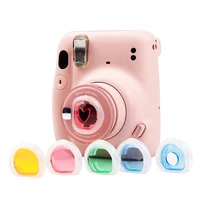 6 pcs set close up lens colorful color filter mirror for fujifilm instax mini 11 instant film cameras photographic accessories