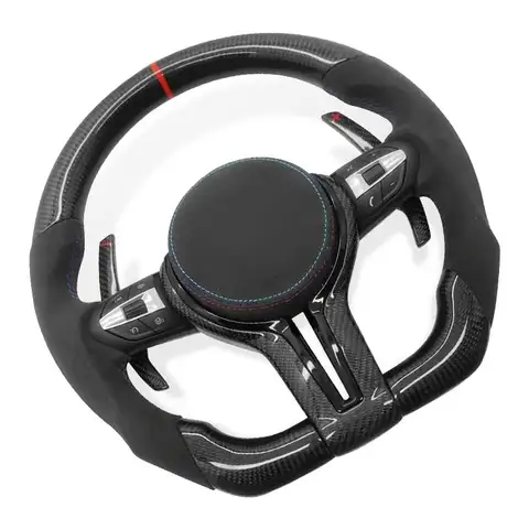 Руль из углеродного волокна для BMW F06 F10 F20 F21 F22 F30 F31 F32 F34 F36 F80 F82 F87 M3 M6 E90 E91 E92 E93 X1 X2 X3 X4 X5 X6