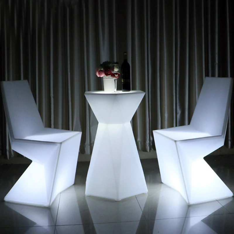 S Bar Stool For Single Person Pe Plastic Decorative Led Bar 