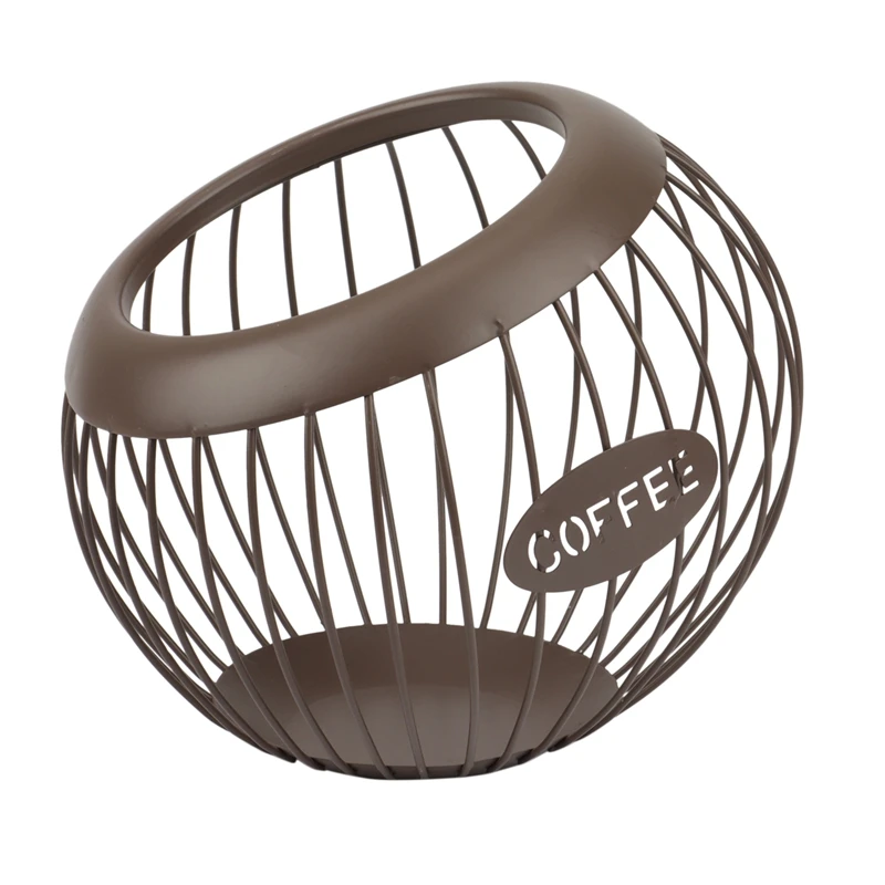 

Shaped Melon And Fruit Basket Iron Coffee Capsule Storage Rack Dried Fruit Fruit Storage Rack Diagonal Basket