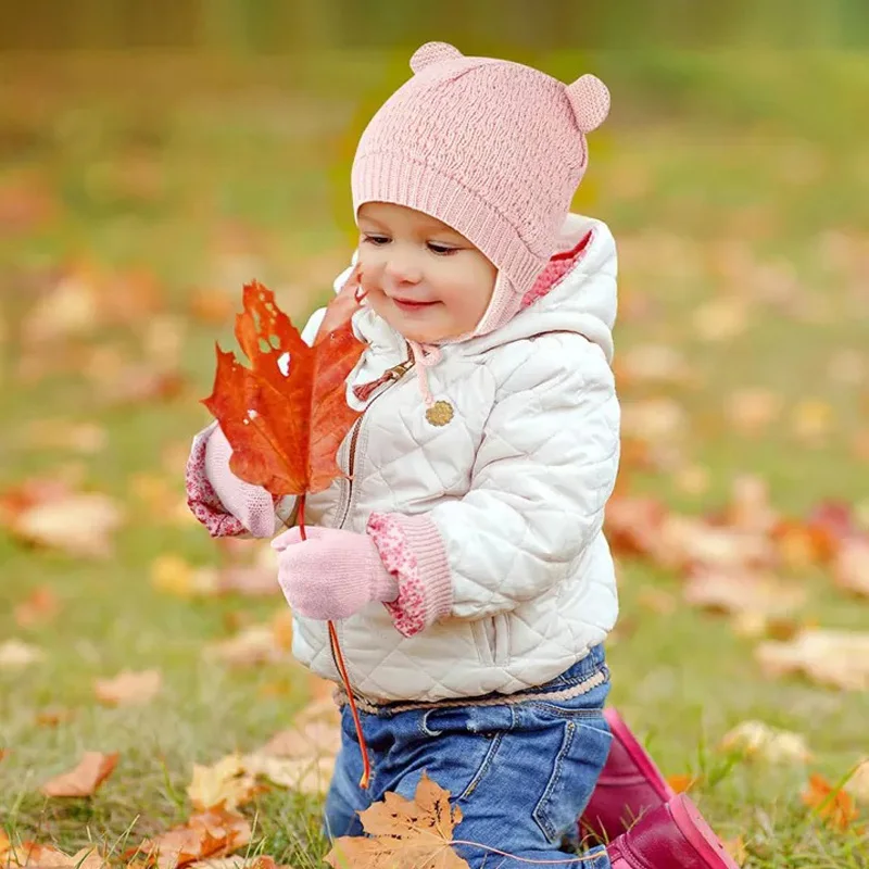 

3 шт., детская шапка и перчатки, на возраст 1-4 года