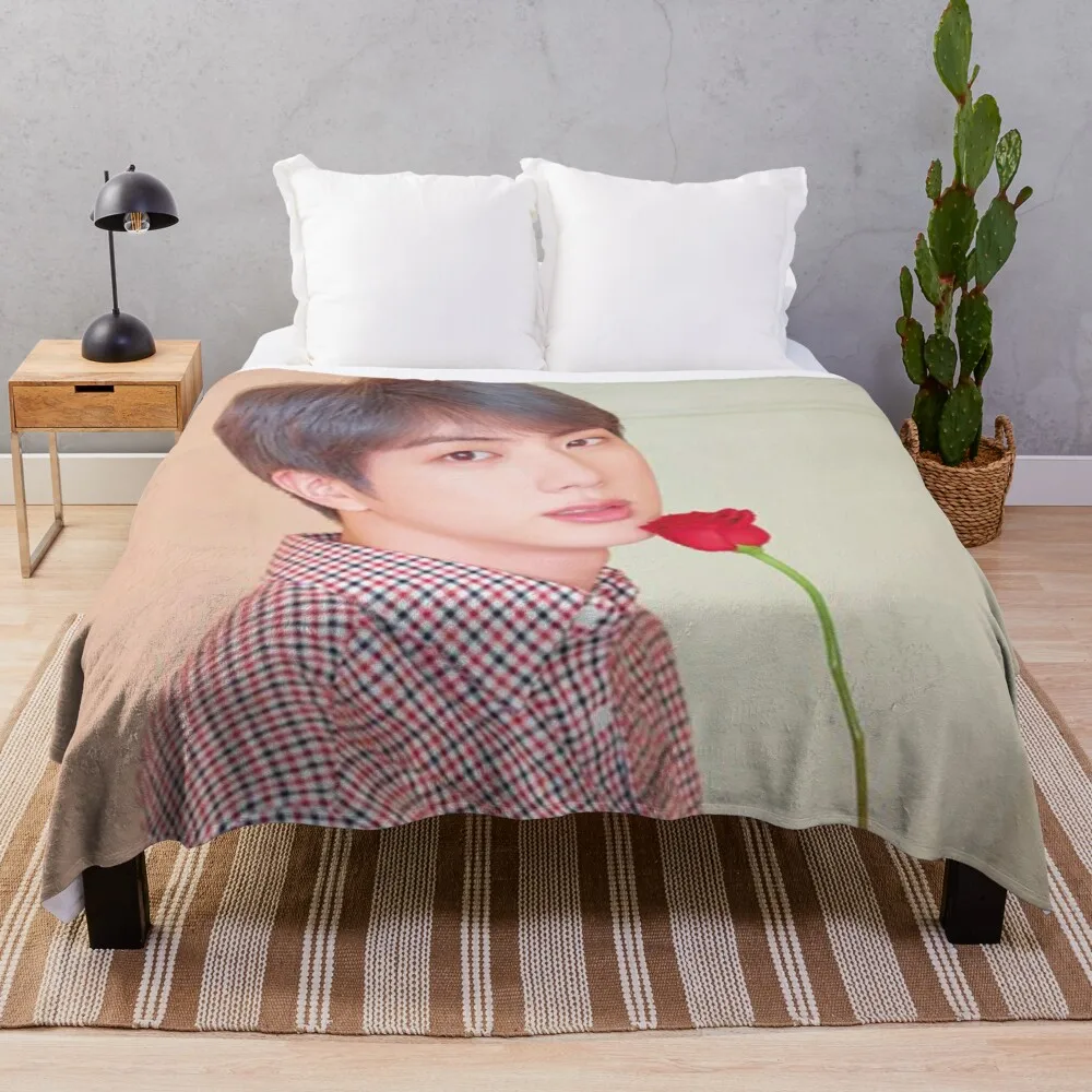 

Jin Throw Blanket couple sheep wool blanket fur blanket shaggy blanket
