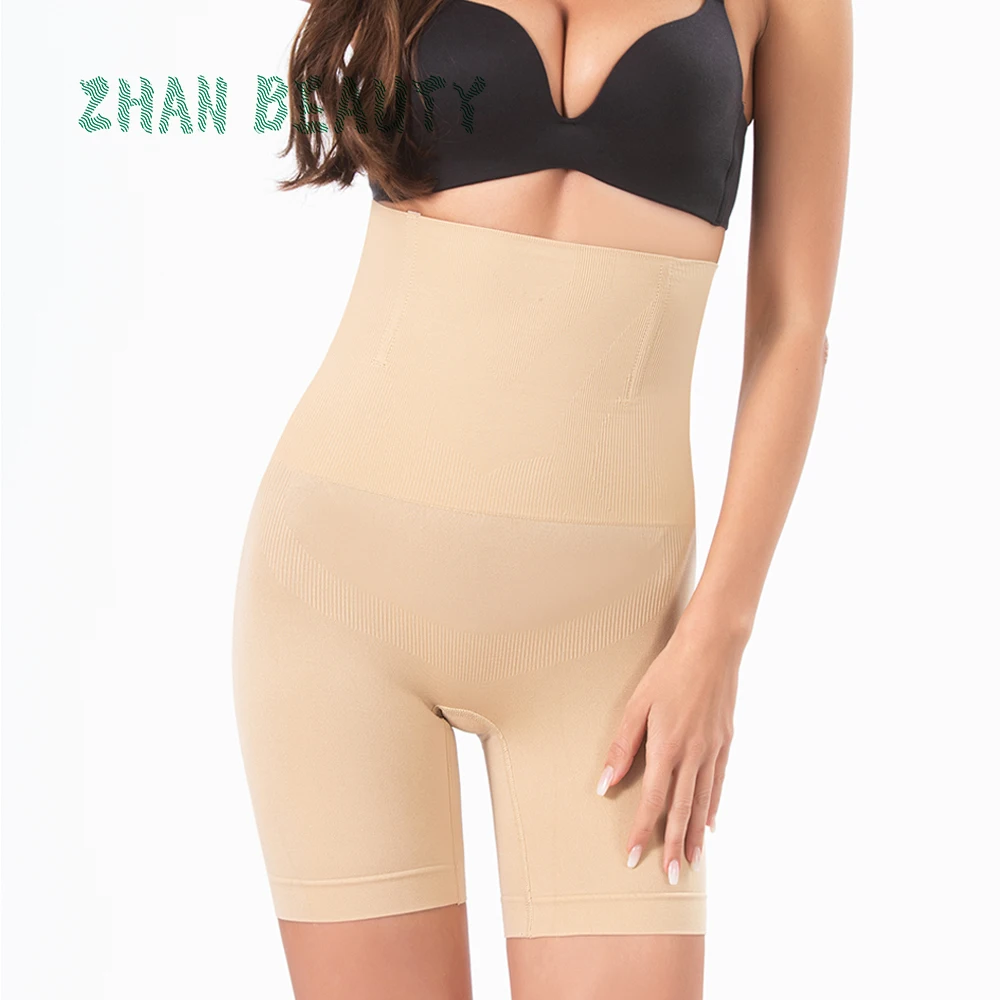 Женское нижнее белье ZHAN BEAUTY с высокой талией и подтяжкой бедер трусики для тела