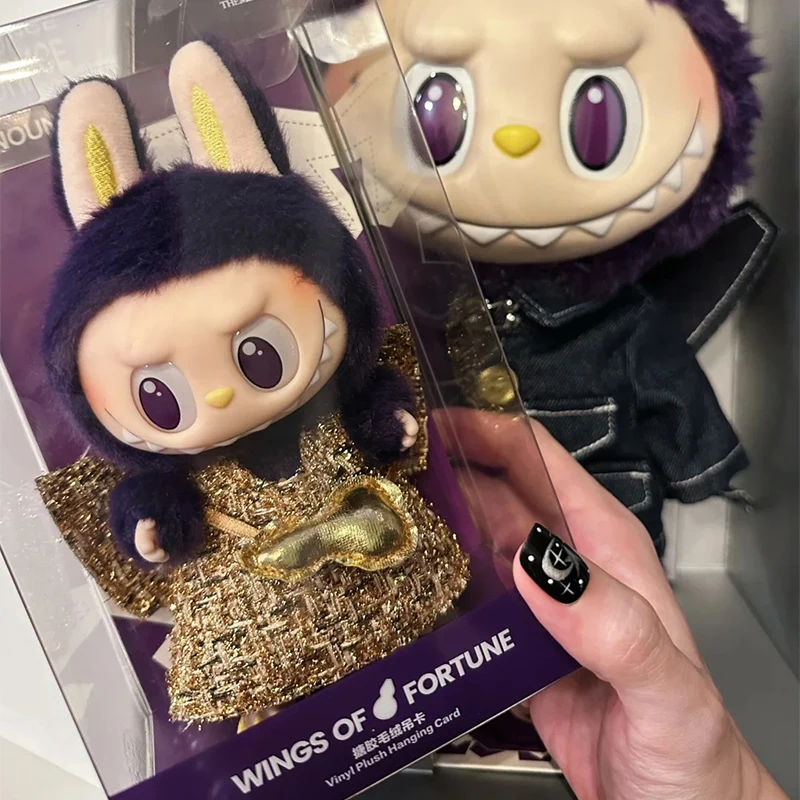 Оригинальный Labubu X Pronounce Wings Of Fortune подвесная карта Kawaii обычный инструмент для