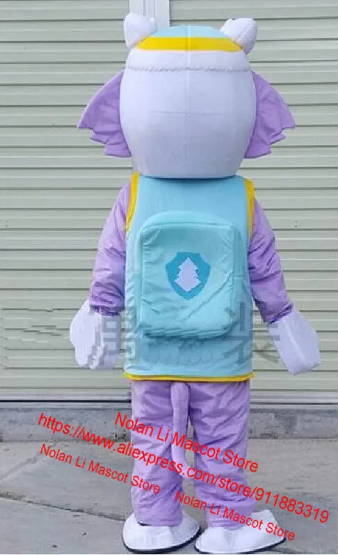 Женский костюм-талисман в виде синей и Красной собаки