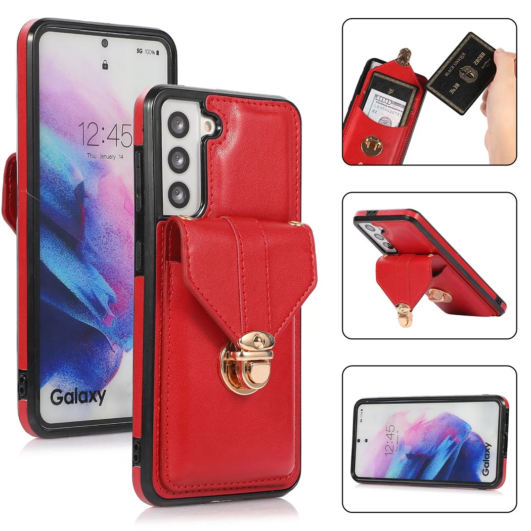 

Leather Card Holder Wallet Case For Samsung Galaxy A51A71A32 A12 A33 A52 A72 A53 A12 A42 S21 S22 Plus S23 Ultra Phone Bag Cover