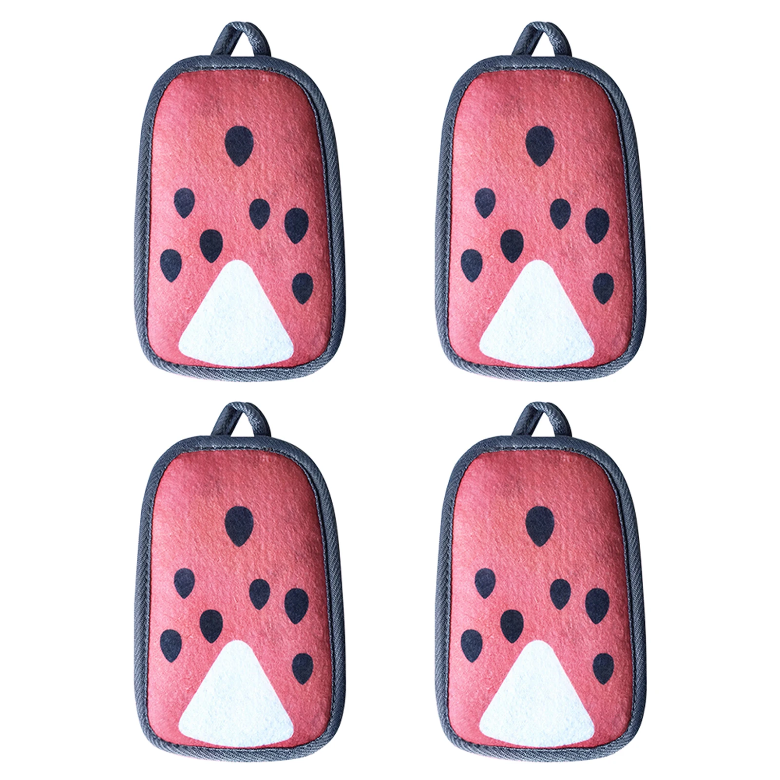 

4 шт., двусторонняя губка для мытья посуды