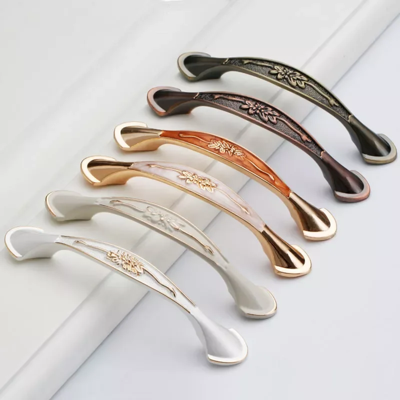 

NEW White Handles for Cabinet Kitchen Handle Cupboard Pulls Drawer Knobs European Antique Furniture Handle