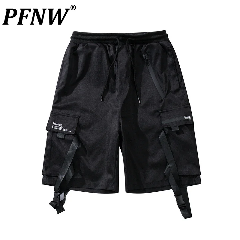 

PFNW American High Street Functional Tooling Shorts Men's Fashion Brand Casual Multi Pocket Hip Hop Cargo Pants Summer 12A5735