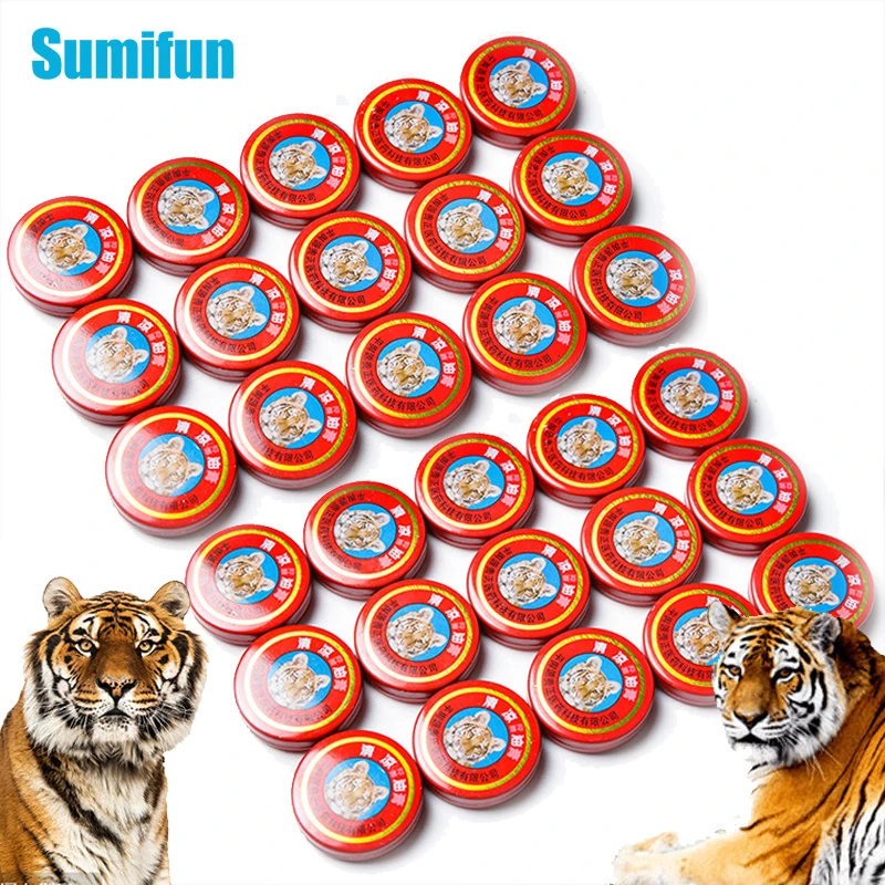 

5/10/20Pcs Tiger Balm Cooling Oil Mint Refreshing Relieve Dizziness Headache Mosquito Bite Itching Ointment Anti Itch Plaster