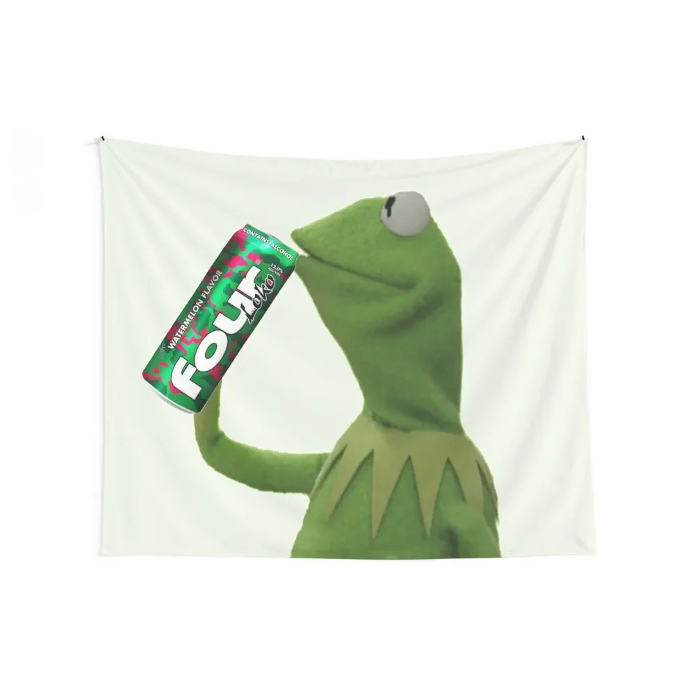 Kermit Sips Four Loko Гобелен Настенный декор Декор для спальни дома Украшения комнаты