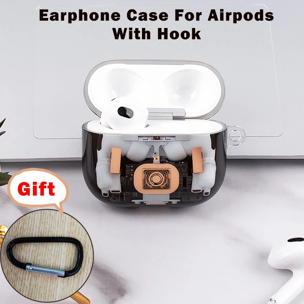 

Уникальный чехол для Apple Airpods 3 креативный чехол для наушников для Apple Air Pods Pro 2 1 чехол с механической структурой для Airpods3